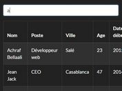 Basic Table Live Search Plugin For jQuery - liveSearch.js