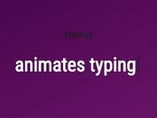 Dynamic Text Rotator With Typing Effect - jQuery typer.js