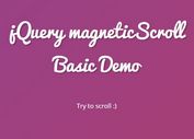 Tiny jQuery Plugin For One Page Scrolling and Snapping - magneticScroll