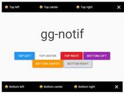 Easy Unobtrusive Toaster Plugin For jQuery - gg-notif