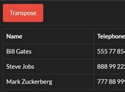 Transpose Table For Better Readability - jQuery table.Transpose.js