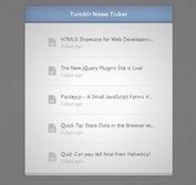 Tumblr News Ticker Widget with jQuery