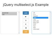 Two-side Multi Select Plugin with jQuery - multiselect.js