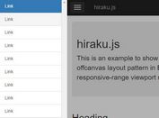 Versatile Offcanvas Menu Plugin With jQuery - Hiraku