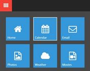 Windows 10 Style Animated Navigation Box with jQuery and CSS3