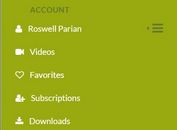 Youtube-style Left Side Menu with jQuery and CSS3