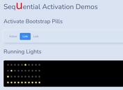 Activate HTML Elements Sequentially - jQuery Sequential Activation