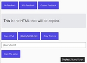 Advanced Copy To Clipboard jQuery Plugin - Copy On Click
