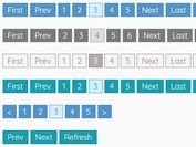 Easy jQuery Paginator For AJAX/Static Contents - pagination.js