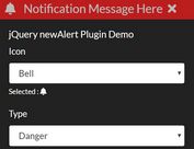 Basic Alert Bar Plugin For jQuery - newAlert