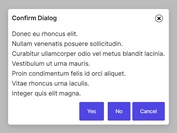 Minimal Alert & Confirm Modal Dialog Plugin - jQuery voverlay
