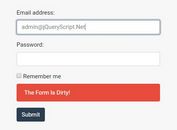 Alert User If Data In Form Was Changed - jQuery Dirty