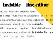 Fancy Text Alignment Plugin - Invisible Line