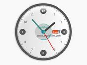 Realistic Analog Clock With jQuery And CSS3 - Codehim Clock