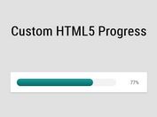 Custom Animated HTML5 Progress Bar In jQuery
