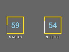 Animated Square Countdown Clock In jQuery