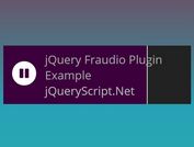 Simple Responsive HTML5 Audio Player - jQuery Fraudio