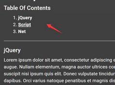 Automatic Table Of Contents Generator - jQuery autoContents.js