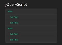 Automatic Toc Tree Generator With jQuery - Autoc.js