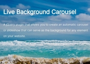 Minimal Background Carousel/Slideshow Plugin - jQuery Live Background