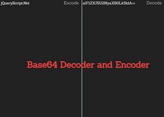Base64 Decoder and Encoder In jQuery - base64.js