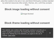 Block Third-party Cookies Until Receiving User Consent - jQuery Cookie Banner