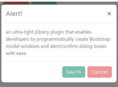 Minimal Bootstrap Modal Creator With jQuery - Bootdialog