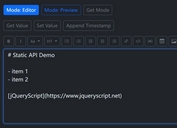 Bootstrap 5 Markdown Editor with Preview - bs-markdown-editor