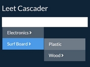 User-friendly Cascading Menu For Input Field - jQuery Leet Cascader