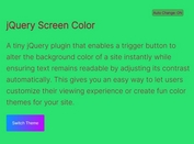 Dynamically Change Page Backgrounds With Screen Color jQuery Plugin