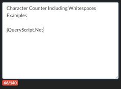 Character Counter Including Whitespaces - Characters Caculator