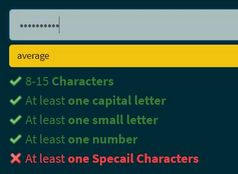 Check The Strength Of A Password - password-strength.js
