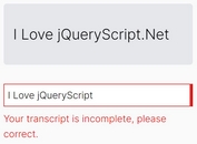 Compare User's Input To A Specifed Text String - jFieldCompareString