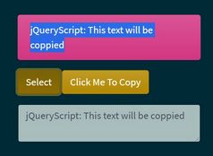 jQuery Plugin To Copy/Paste/Select Text - jQlipboard