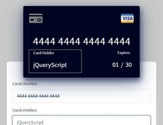 Credit Card Form With Cool Interactions