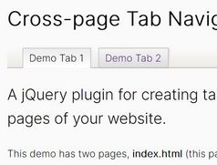 Cross-page Tab Navigation Plugins With jQuery - simpletabs