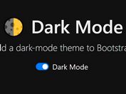 Dark Mode For Bootstrap - Dark Mode Switch