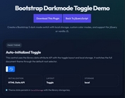 jQuery & Vanilla JS Dark Mode Toggle Plugin for Bootstrap 5