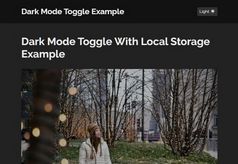 Dark Mode Toggle With jQuery And Local Storage