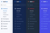Responsive Dashboard Sidebar Menu Templates - DashNav