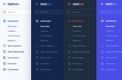 Responsive Dashboard Sidebar Menu Templates - DashNav