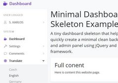 Minimal Dashboard Skeleton Based On Bootstrap 5/4