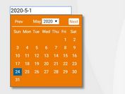 Simple Date Picker With Min/Max Year Configs