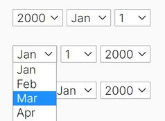 Year/Month/Day Picker With Date Validation - jQuery Picky.js