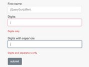 Full-featured Regex Based Form Validator - jQuery deRegexValidation