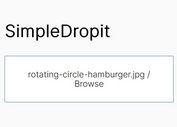 Drag And Drop File Upload Zone In JavaScript - SimpleDropit