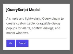 Tiny Draggable Dialog & Modal Plugin - simple-dialog