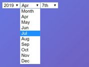 Fully Configurable Dropdown Date Picker Plugin With jQuery