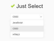 Bare-bones Select Dropdown Replacement - jQuery justselect
