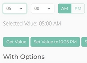 User-friendly Dropdown Time Picker In jQuery